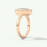 2.0 CT Round Cut Solitaire Moissanite Engagement Ring