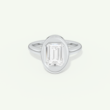 2.0 CT Round Cut Solitaire Moissanite Engagement Ring