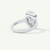 2.0 CT Round Cut Solitaire Moissanite Engagement Ring