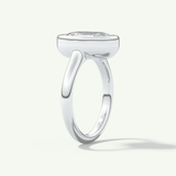 2.0 CT Round Cut Solitaire Moissanite Engagement Ring