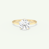 2.0 CT Round Cut Solitaire Lab-Grown Diamond Engagement Ring