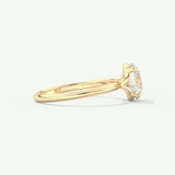 2.0 CT Round Cut Solitaire Lab-Grown Diamond Engagement Ring