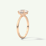 2.0 CT Round Cut Solitaire Lab-Grown Diamond Engagement Ring