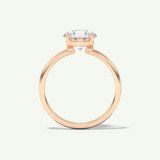 2.0 CT Round Cut Solitaire Lab-Grown Diamond Engagement Ring