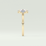 2.0 CT Oval Cut Solitaire Lab-Grown Diamond Engagement Ring 4