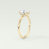 2.0 CT Oval Cut Solitaire Lab-Grown Diamond Engagement Ring 5