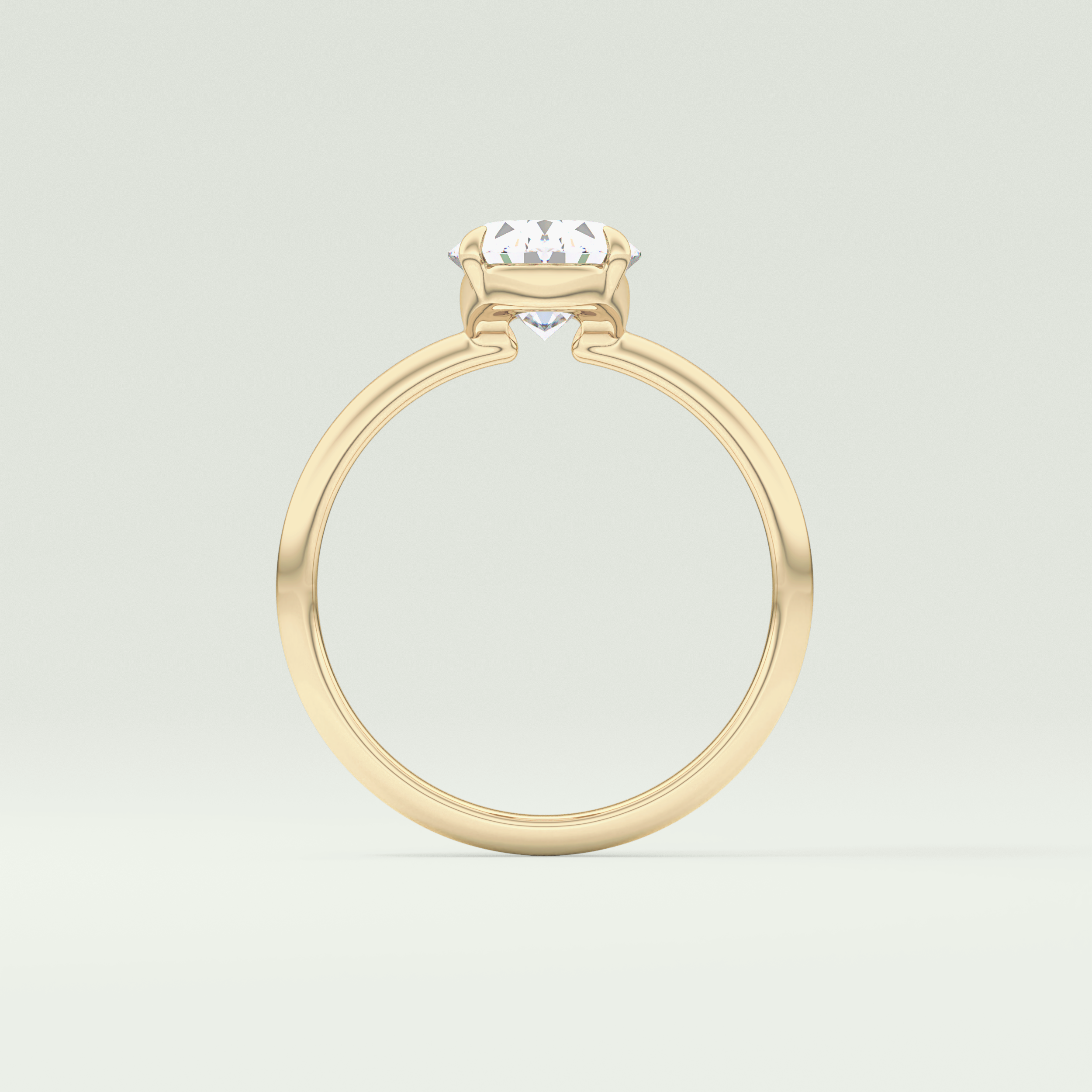 2.0 CT Oval Cut Solitaire Lab-Grown Diamond Engagement Ring 6