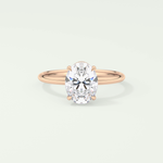 2.0 CT Oval Cut Solitaire Lab-Grown Diamond Engagement Ring 7