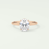 2.0 CT Oval Cut Solitaire Lab-Grown Diamond Engagement Ring 7