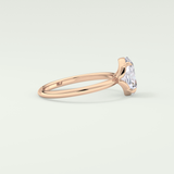 2.0 CT Oval Cut Solitaire Lab-Grown Diamond Engagement Ring 9