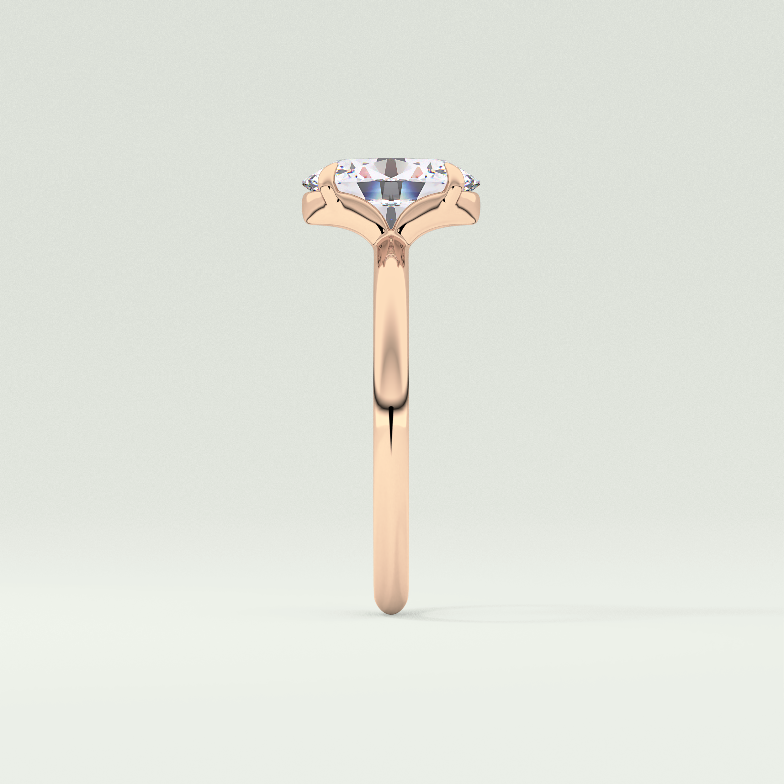 2.0 CT Oval Cut Solitaire Lab-Grown Diamond Engagement Ring 10