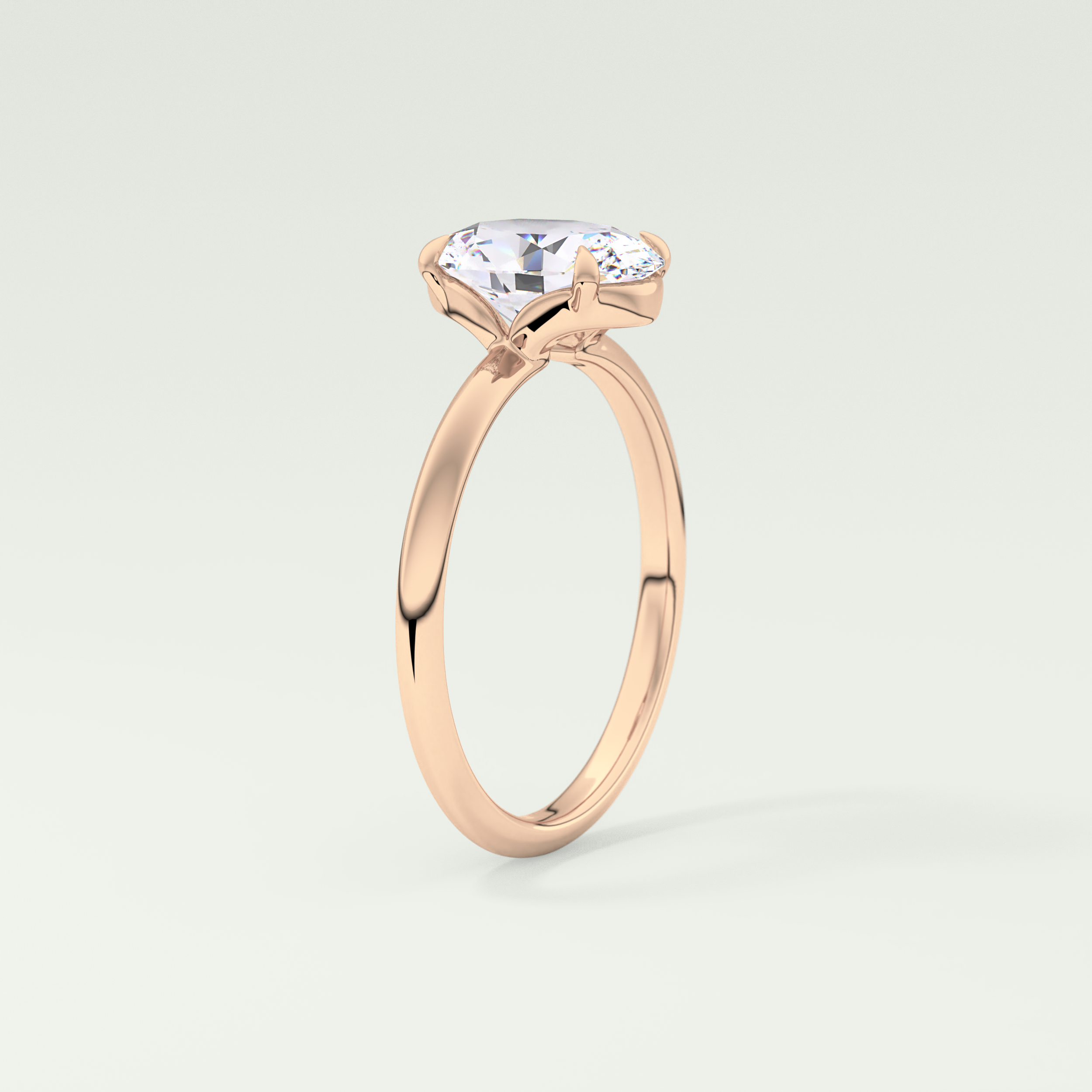 2.0 CT Oval Cut Solitaire Lab-Grown Diamond Engagement Ring 11