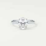 2.0 CT Oval Cut Solitaire Lab-Grown Diamond Engagement Ring 13