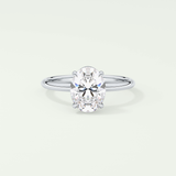 2.0 CT Oval Cut Solitaire Lab-Grown Diamond Engagement Ring 13