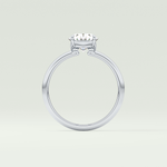 2.0 CT Oval Cut Solitaire Lab-Grown Diamond Engagement Ring 18