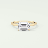 2.0 CT Emerald Cut Solitaire Lab Grown Diamond Engagement Ring 1