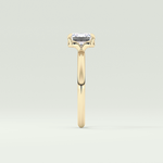 2.0 CT Emerald Cut Solitaire Lab Grown Diamond Engagement Ring 4