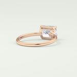 2.0 CT Emerald Cut Solitaire Lab Grown Diamond Engagement Ring 8