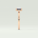 2.0 CT Emerald Cut Solitaire Lab Grown Diamond Engagement Ring 10
