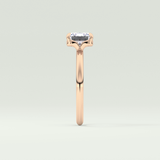 2.0 CT Emerald Cut Solitaire Lab Grown Diamond Engagement Ring 10