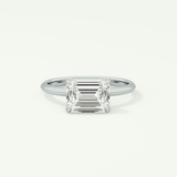 2 CT Emerald Cut Solitaire Moissanite Engagement Ring 13