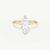 2.0 CT Marquise Cut Solitaire Moissanite Engagement Ring