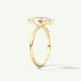 2.0 CT Marquise Cut Solitaire Moissanite Engagement Ring