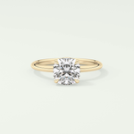 2.0 CT Cushion Cut Solitaire Lab-Grown Diamond Engagement Ring 1