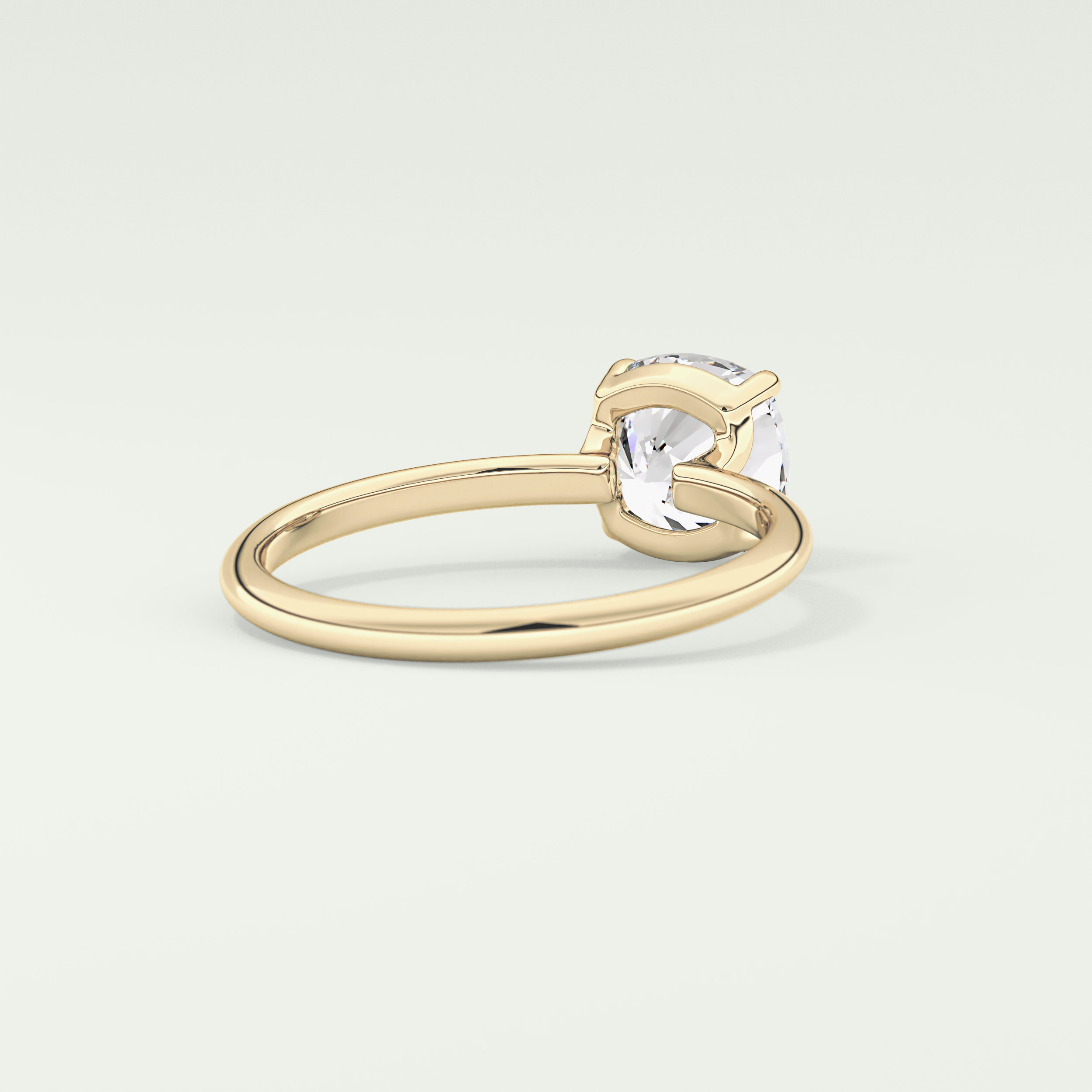 2.0 CT Cushion Cut Solitaire Lab-Grown Diamond Engagement Ring 2