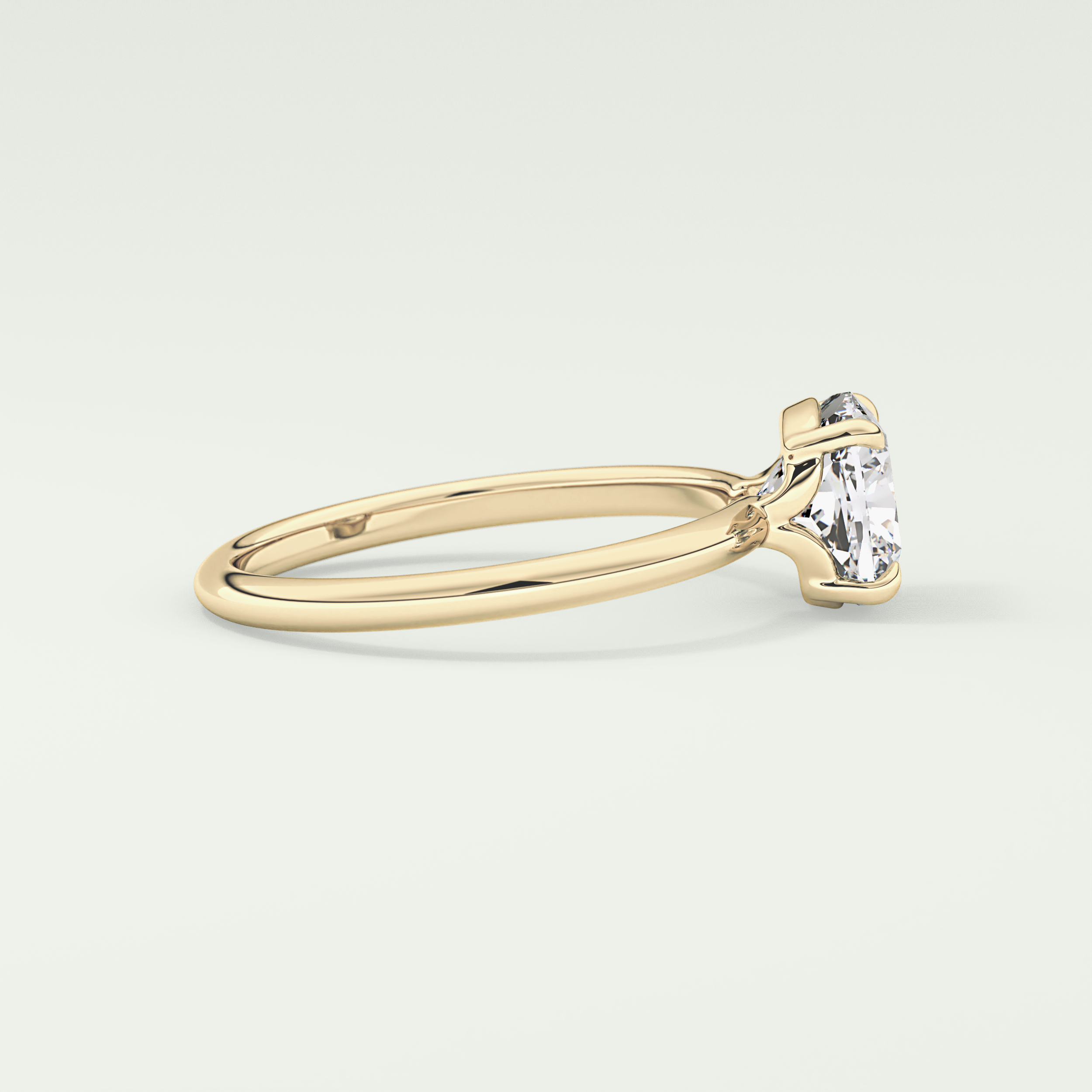 2.0 CT Cushion Cut Solitaire Lab-Grown Diamond Engagement Ring 3