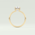 2.0 CT Cushion Cut Solitaire Lab-Grown Diamond Engagement Ring 6