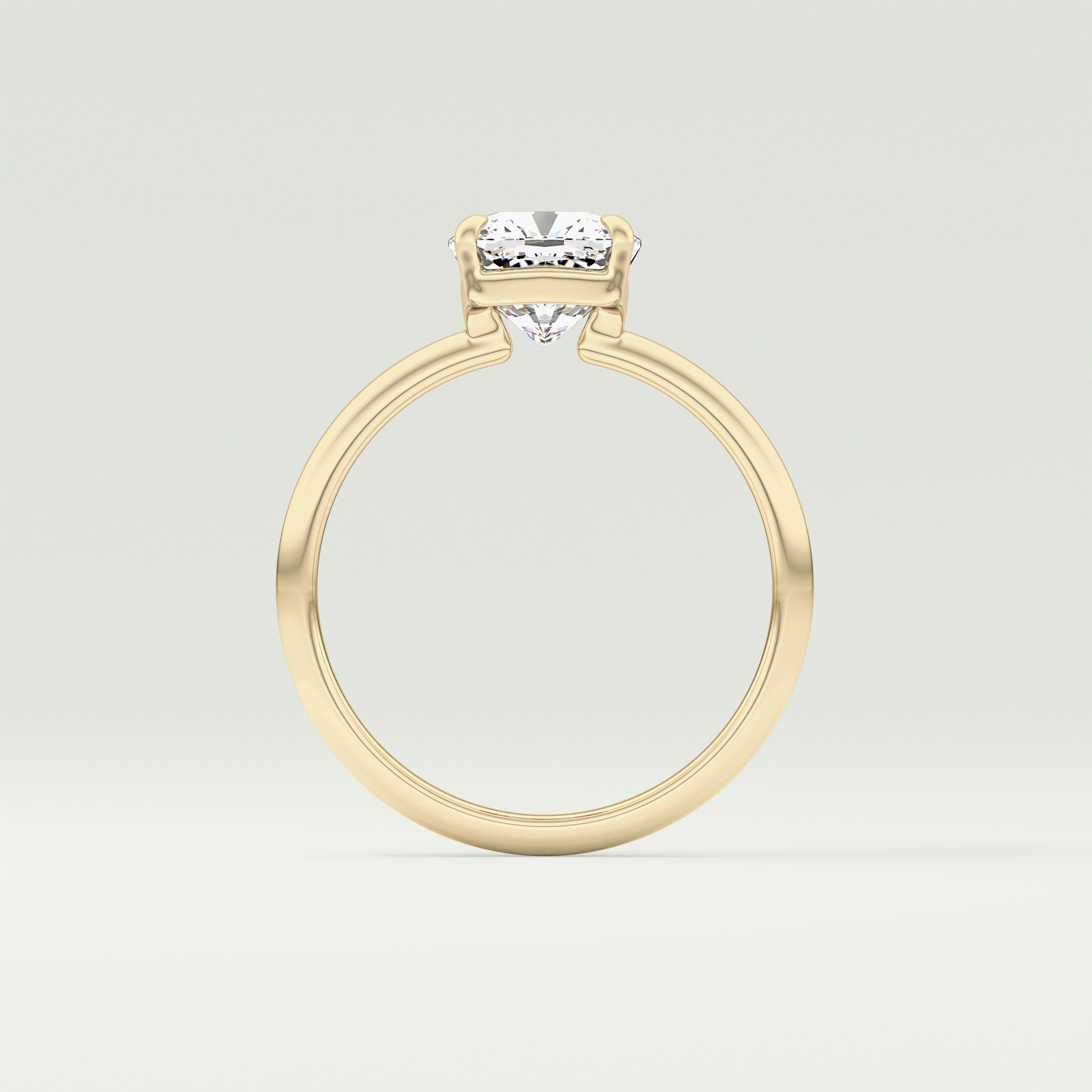 2.0 CT Cushion Cut Solitaire Lab-Grown Diamond Engagement Ring 6