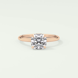 2.0 CT Cushion Cut Solitaire Lab-Grown Diamond Engagement Ring 7