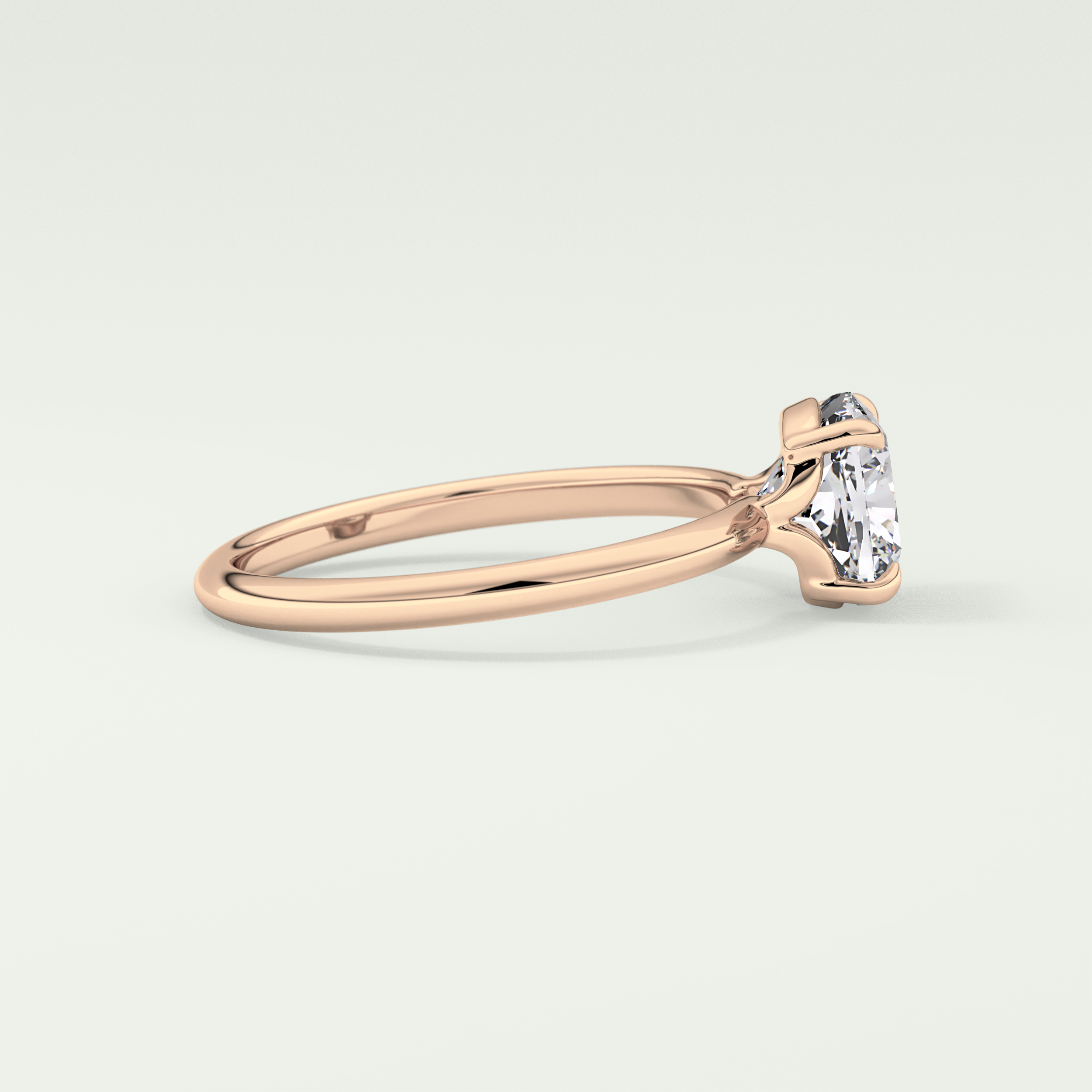 2.0 CT Cushion Cut Solitaire Lab-Grown Diamond Engagement Ring 9