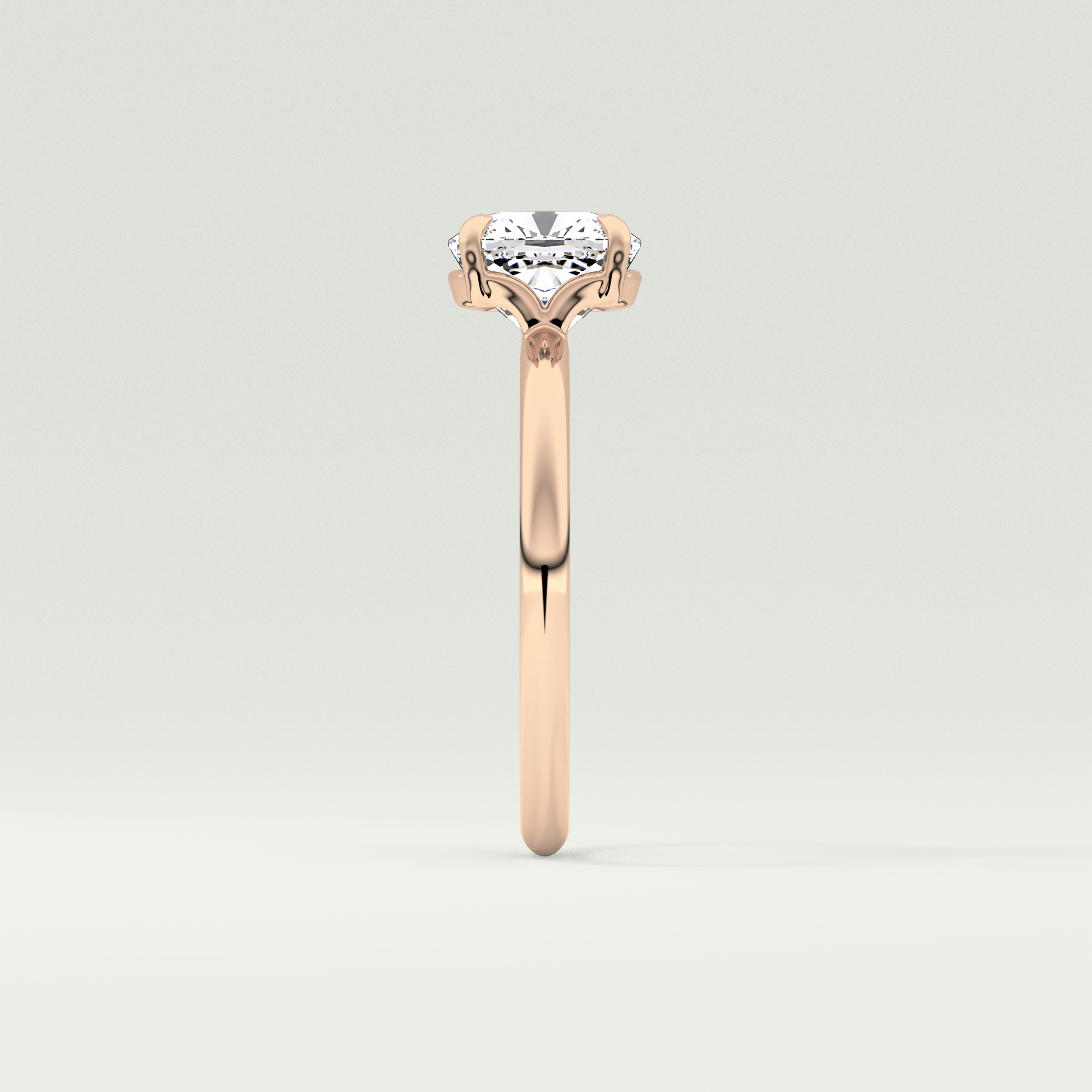 2.0 CT Cushion Cut Solitaire Lab-Grown Diamond Engagement Ring 10