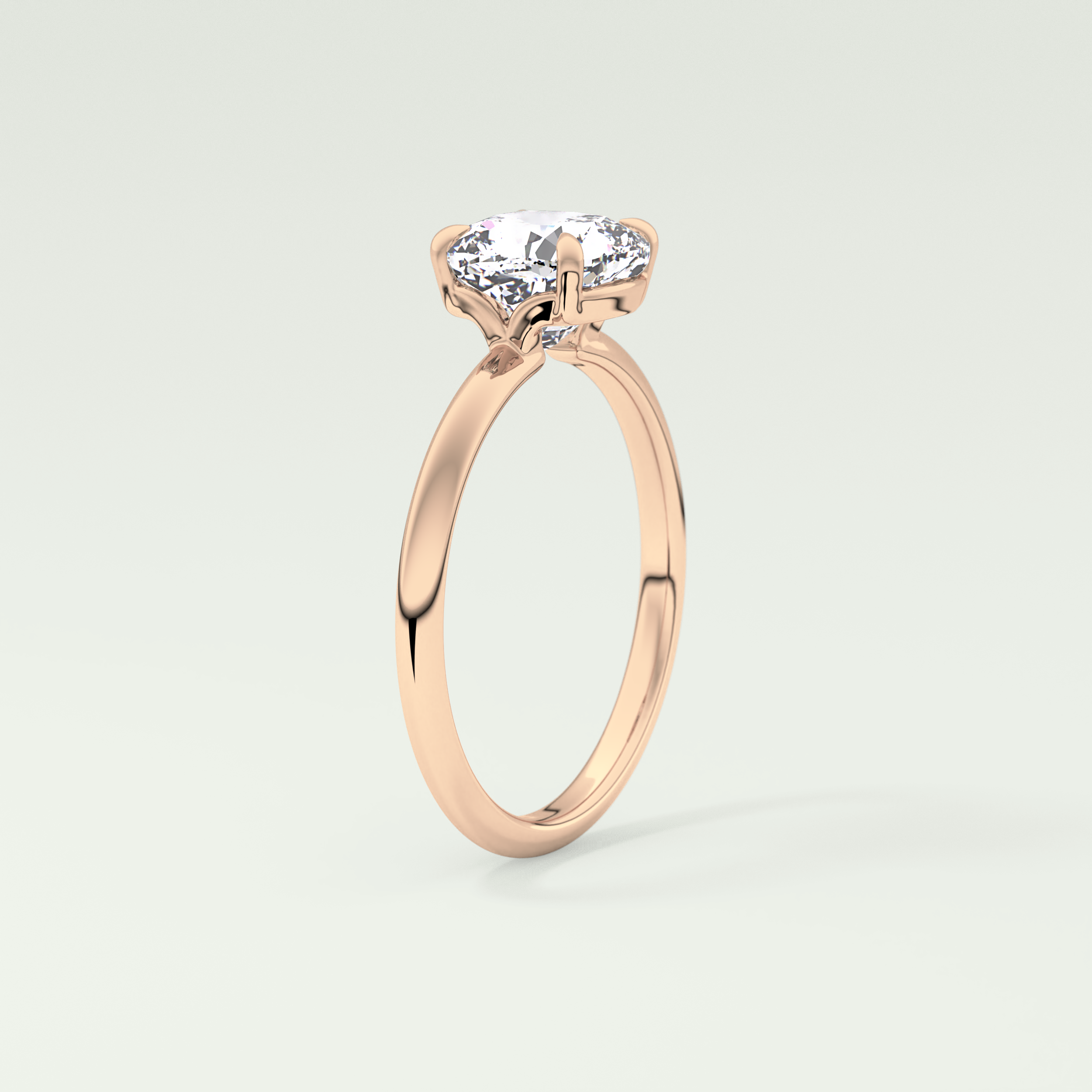 2.0 CT Cushion Cut Solitaire Lab-Grown Diamond Engagement Ring 11
