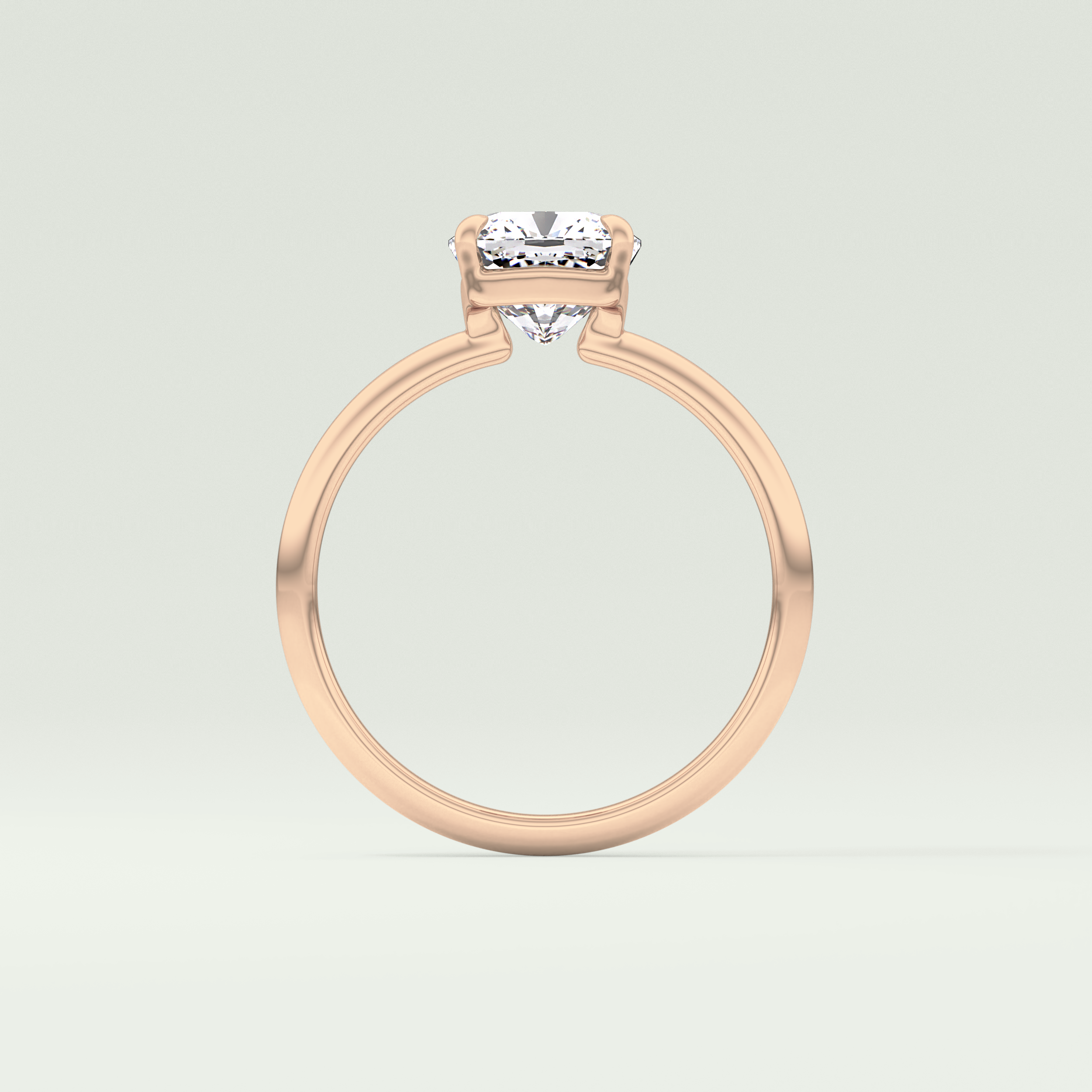 2.0 CT Cushion Cut Solitaire Moissanite Engagement Ring 12