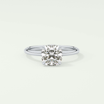 2.0 CT Cushion Cut Solitaire Lab-Grown Diamond Engagement Ring 13