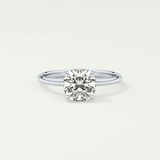 2.0 CT Cushion Cut Solitaire Lab-Grown Diamond Engagement Ring 13