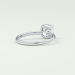 2.0 CT Cushion Cut Solitaire Lab-Grown Diamond Engagement Ring 14