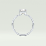 2.0 CT Cushion Cut Solitaire Lab-Grown Diamond Engagement Ring 18