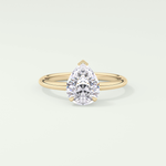 2.0 CT Pear Cut Solitaire Lab-Grown Diamond Engagement Ring 1
