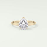 2.0 CT Pear Cut Solitaire Lab-Grown Diamond Engagement Ring 1
