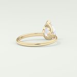 2.0 CT Pear Cut Solitaire Lab-Grown Diamond Engagement Ring 2