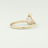 2.0 CT Pear Cut Solitaire Lab-Grown Diamond Engagement Ring 2