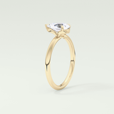 2.0 CT Pear Cut Solitaire Lab-Grown Diamond Engagement Ring 5