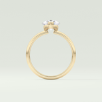 2.0 CT Pear Cut Solitaire Lab-Grown Diamond Engagement Ring 6