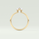 2.0 CT Pear Cut Solitaire Lab-Grown Diamond Engagement Ring 6