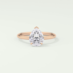 2.0 CT Pear Cut Solitaire Lab-Grown Diamond Engagement Ring 7