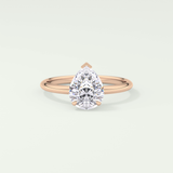 2.0 CT Pear Cut Solitaire Lab-Grown Diamond Engagement Ring 7